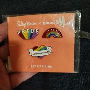 Sally Hansen X GLAD Limited Edition 3 Pin Set NIP